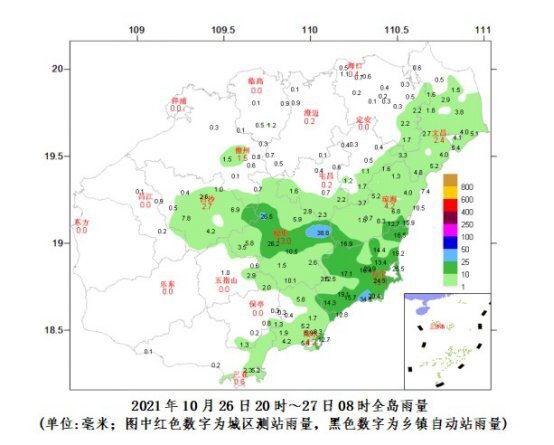 南海热带低压已登陆越南27日29日海南岛东半部有较强降雨