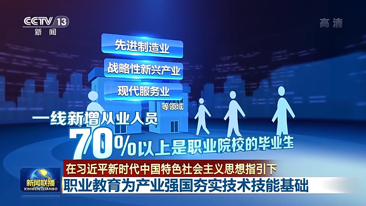 联播丨职业教育为产业强国夯实技术技能基础