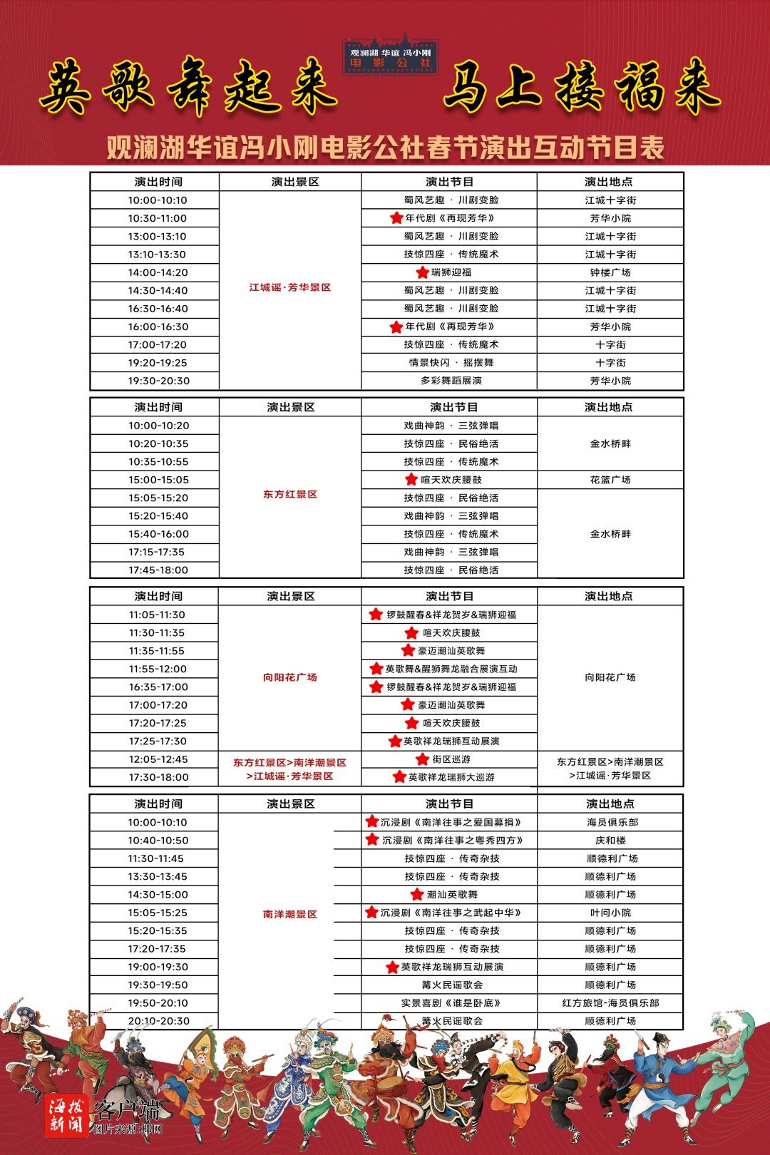 海口观澜湖电影公社春节假期将推出超40场活动(图3)