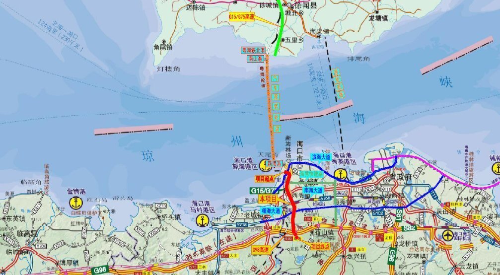 g15沈海高速公路海口段正在加速建设力争今年底完工